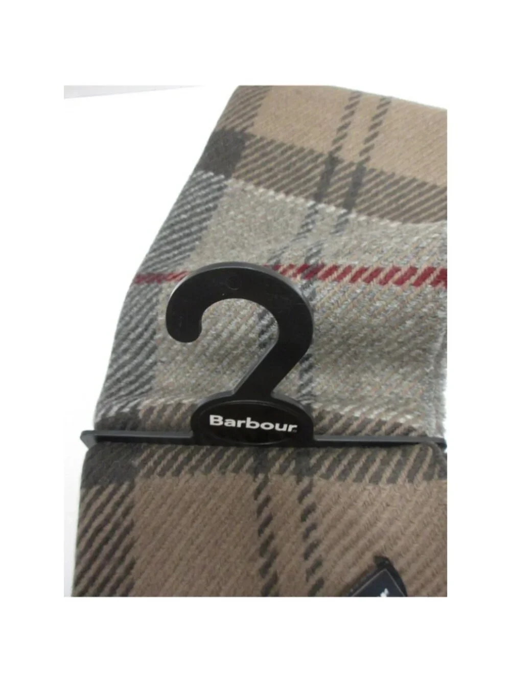 Barbour Scarf OS Lambswool Cashmere Dress Tartan Plaid Fringe NEW